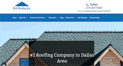 Desktop Screenshot of bertroofing.com